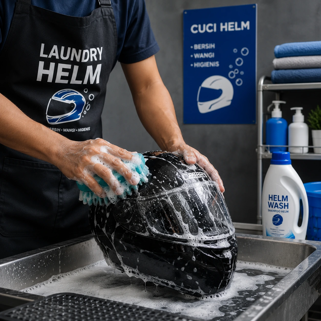 Cuci Helm - Shiny Shoes And Apparel Tasikmalaya