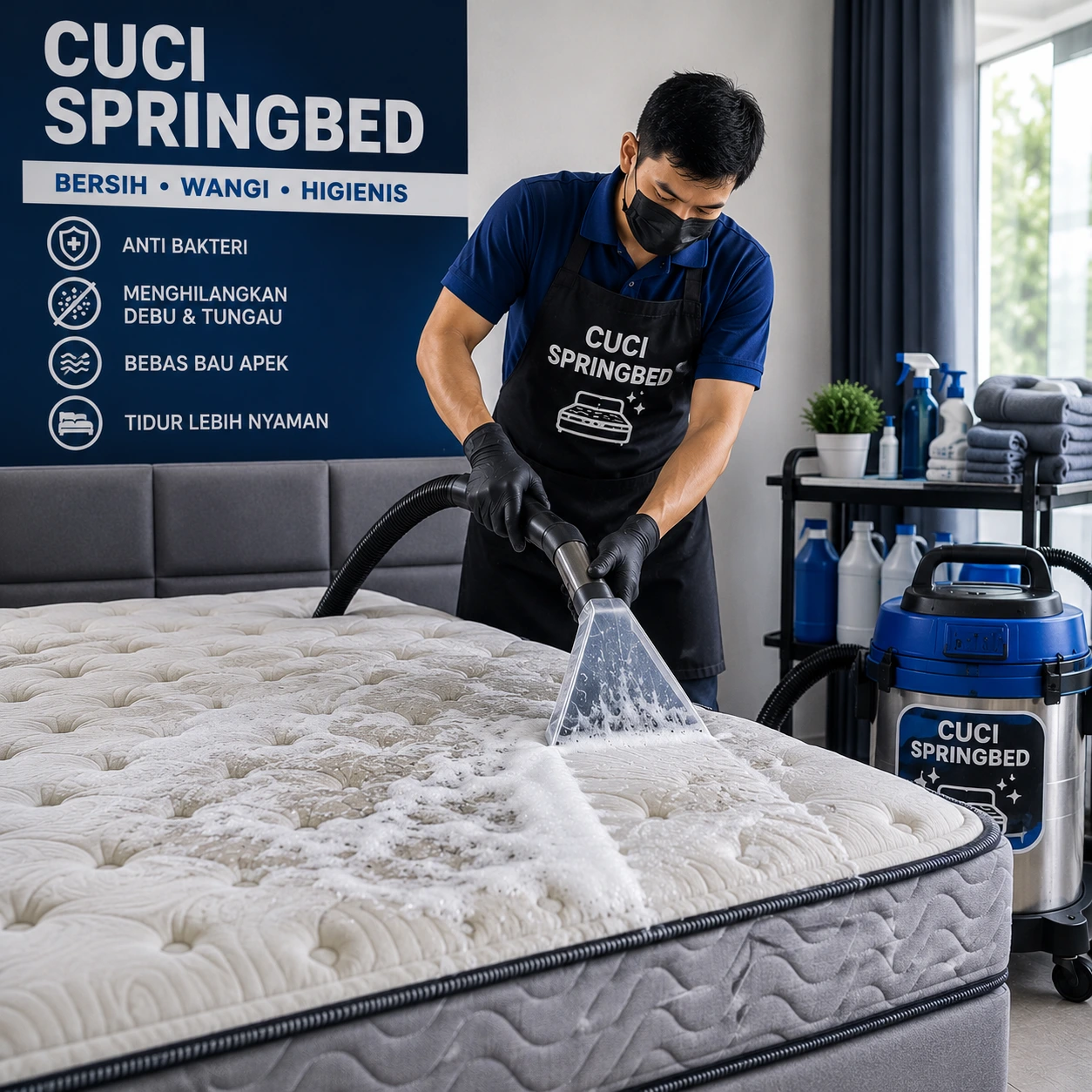 Cuci Spring Bed - Shiny Shoes And Apparel Tasikmalaya